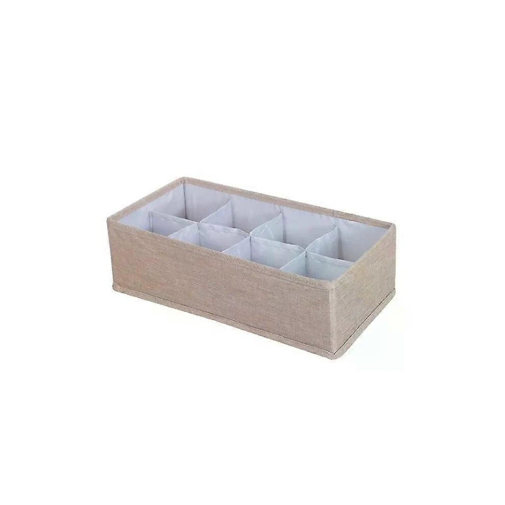 Foldable Clothes Storage Box-8 Grids Linen Organizer by