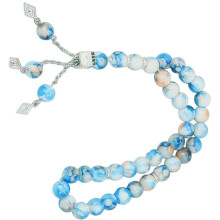 Bracelet chapelet bouddhiste à 33 perles, léger, bijou de méditation, accessoire de mode compatible avec la pratique spirituelle, multicolore