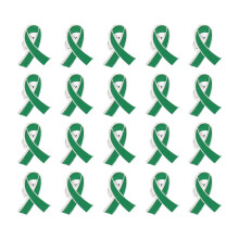 Pack of 20pcs Alloy Ribbon Brooch Pins Safety Badge compatible with Charity Event Lightweight Volunteer Accessories
