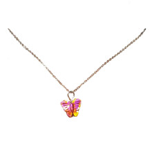 Fijne hanger in de vorm van een libelle/vlinder, verstelbare lengte, sleutelbeenketting, geschikt voor vrouwen en meisjes, meerkleurig.