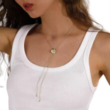 Collar retro de capas, cadena de metal inoxidable, joyería portátil, compatible con uso diario y ocasiones especiales, multicolor.