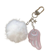 Sweet Angel Star Key Holder Fashion Key Accessory Cartoon Keychain Pendant Alloy Texture compatible with Backpacks Gifts Friend