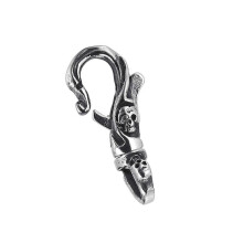 Gothic Skull Keychain Stainless Steel Key Ring compatible with Men Hanging Pendant Jewelry Gift compatible with Halloween Party Outfit Multicolor
