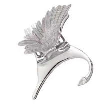 Versatile Feathers Ear Clip Jewelry compatible with Stacked Look Comcompatible withtable Alloy Hair Decoration Accessory Multicolor