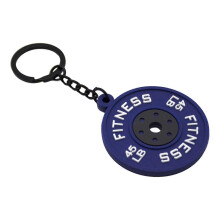 Sporty Kettlebell Keychain Lightweight Rubber Keyring 45lb Weight Text 5 Bright Colors Pendant compatible with Workout Lovers