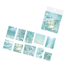 Künstlerische Scrapbooking-Sticker, wasserfeste Deko-Sticker, mehrfarbig, Buchstaben