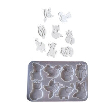 Unique Silicone Animal/Fruit Earring Mold Handmade Jewelry Accessories Crafting Kits compatible with Beginners And Artists Multicolor