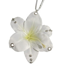 Stylish Flower Keychain Bag Pendant Keyring Mobile Phone Charm Alloy Texture Hanging Pendant compatible with Matching Key and Bag