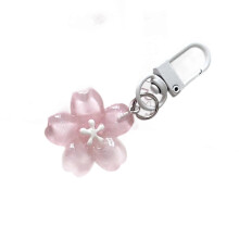 Resin Flower Keyring Multifunctional Cute Accessory Suitable compatible with School Bags Cosmetics Pouch Birthday Surprise Present Multicolor