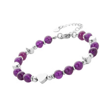 Bracelet élégant en pierre naturelle - Cadeau symbolique - Bijou fait main - Accessoire de poignet à porter au quotidien