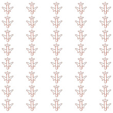 50 trombones métalliques en forme d'avion, 38 x 30 mm, colorés, compatibles avec documents, photos, cartes et autres supports de communication.