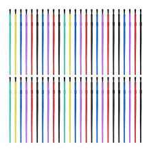 Set van 50 nylon haarverfkwasten, kleine aquarelverfkwasten, geschikt voor volwassenen en studenten, meerkleurig.