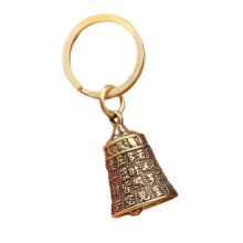 Auspicious Five Dynasty Coin Metal Keyring Gift Item With Clear Ringing Bell compatible with Personal Accessories Decoration Multicolor