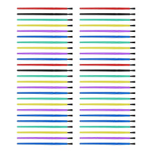50 stuks nylon haar penseeltjes, kleine aquarelpenselen, schildersbenodigdheden, geschikt voor detailwerk, meerkleurig