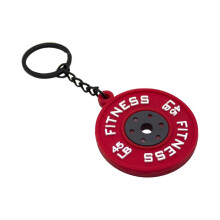 Schlüsselanhänger für Krafttraining, sportliches Design, Gewichtheben-Schlüsselanhänger, Miniatur-Hantelscheiben-Schlüsselanhänger-Zubehör