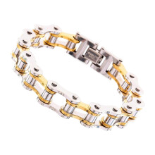 Sturdy Biker Chain Bracelet Tarnish Resistant Design Comcompatible withtable Jewelry Personality Motorcycle Chain Bangle Multicolor