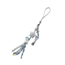 Handmade Beaded Phone Lanyard with Unique Jellyfish Pendant Portable Special Gifts compatible with Trendy Women Ladies Daily Use