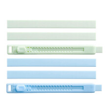 2Pcs Push Pull Eraser with 4 Refills Sliding Retractable Rubber Eraser Gentlely Erasing compatible with Student Kid Daily Writing
