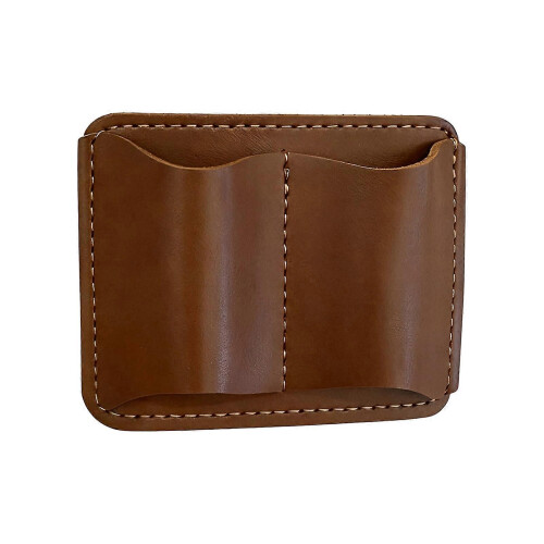 PU Leather Double Pen Double Pen Clip Case Organizers Design compatible with Quick Accessibility Practical Two Pen Storage Solution