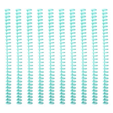 10 stuks praktische bindkammen van plastic met 30 ringen en spiraalbinding, geschikt voor gebruik door studenten en docenten.