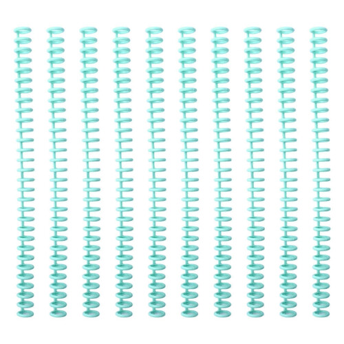 10 Pcs Practical Comb Binding Spines Plastic Comb Bindings 30 Rings Spirals Binding Coils compatible with Student Teach
