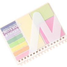 Recyclable Paper Notebook and Adhesive Note Set compatible with Student Office Workers Note Taking Daily Planning Task Management Multicolor