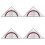 Set Square with 180 Degrees Math Protractor Multifunctional Geometry Set Square Angle-Measuring Instrument compatible with Drafting 1