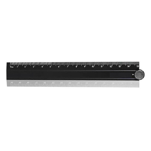 Folding Aluminum Alloy Ruler Multifunctional Drawing Ruler Measuring Tool compatible with Students Engineers Engineering Draftin