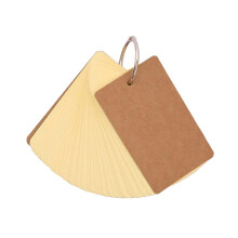 50 Sheets Unruled Note Cards with Binder Rings Unlined Study Card Flashcard Revision Cards Index Cards 3.5x2In compatible with Study
