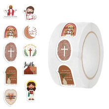 Aufkleber mit religiösen Motiven, Geschenkbox-Aufkleber, Laptop-Aufkleber, Dekoraufkleber, Scrapbooking-Aufkleber (kompatibel mit Journaling)