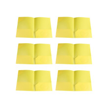 6er-Pack Zweifach-Ordner im Letter-Format mit 2 Fächern für 100 Blatt, Dokumentenorganisator und Präsentationsmappen