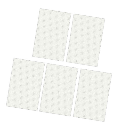 5Pcs Softcover Notebook Thread Binding Journal Notepads compatible with Writing Sketching 60 Pages Unlined/Dotted/Gridde/Lined 30 dot matrix inner