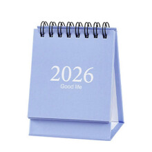 Tragbarer Tischkalender 2026 (19 Monate, Januar 2026 bis Juli 2027), kleiner Tischkalenderplaner, kompatibel mit Office Home