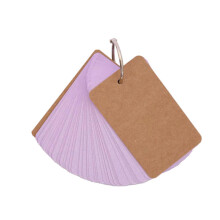 50 Blatt unlinierte Karteikarten mit Ringbuchringen, gelochte Notizkarten, Lernkarten, Karteikarten, 3,5 x 2 Zoll, kompatibel mit Lernen und Notizen