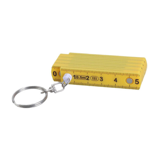 Hand Folding Ruler Keychain Single Measurement System Foldable Ruler Keyring Perfect compatible with Home or Professional Use