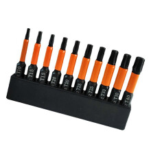 10pcs S2Steel Star Bits 100mm or 50mm Long Magnetic Screwdriver Bits Set compatible with Household Repairs and Maintenance Multicolor