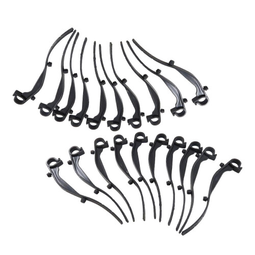 20Pcs Plastic Gutter Guard Clips Mesh Anchors Replacement Gutter Brush Clamps Leaf Guard Fixing Clip Easy to Use Multicolor