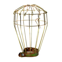 Vintage Industrial Metal Mesh Cage Protective Cover compatible with Hanging Light Bulbs Retro Styles Iron Lamp Shade Compatible With Various Fixtures