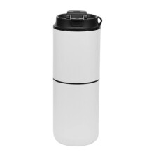 Tragbare elektrische Kaffeemühle mit einstellbarem Mahlgrad und abnehmbarem Deckel. Geeignet für Zuhause, Outdoor-Aktivitäten, Camping und Wandern.