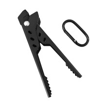 Sichere Outdoor-Esszange aus Aluminium, rutschfestes Design, Geschirrstütze, sicherer Griff, geeignet für Küche und Wandern