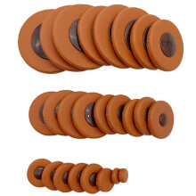 25 stuks vervangende leren pads in verschillende maten voor saxofoons, compatibel met accessoires voor altsaxofoons.