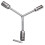 Compactly Triple Head Socket Wrench Featuring 8/10/12/14/17/19mm Size Interchangeable Screwdriver Bit compatible with Tight Space 1