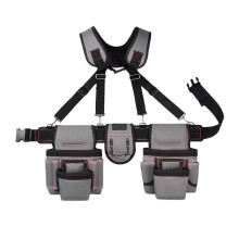 Heavy Duty Tool Belt compatible with Men Adjustable Suspenders Tool Pouches Organizers compatible with Electricians Carpenters and Gardeners