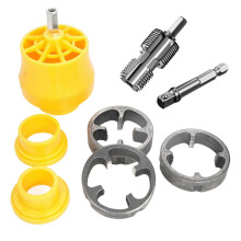 PVC Thread Maker Tool compatible with Electric Drill PVC Pipe Threader Water Pipe Thread Opener compatible with Household Repair Accessories