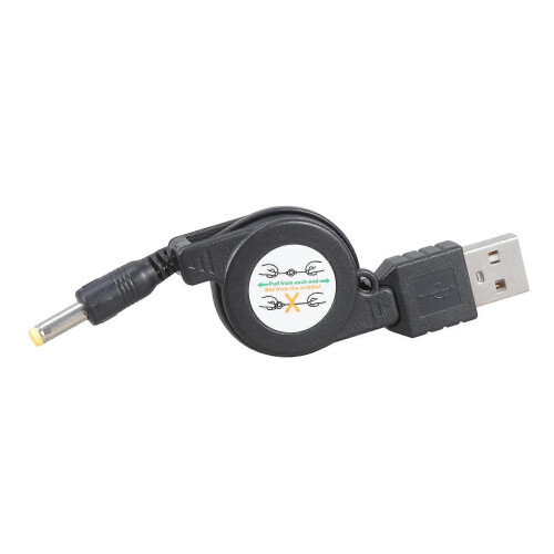 Adjustable Length USB 5V Power Cord DC4.0mmx1.7mm Plug Charging Cable Line compatible with LED Lights Small Electronics