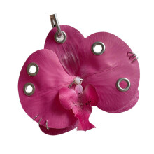 Künstlerischer Schlüsselanhänger in Form einer Phalaenopsis, wiederverwendbar, aus Kunststoff, kompatibel mit praktischen Dekorationslösungen