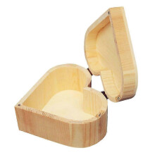Jewelry Storage Heart Shape Wooden Box for Jewelry Storage 1Pcs Display Chest