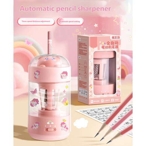 Pencil Sharpener Automatic Sharpening For Students Artists-Blue 2