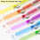 12Pcs Fluorescent Pen Highlighters Markers Ergonomic Design-o 5