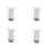 Adjustable Furniture Risers - Cabinet Legs 4-Pack White S 1